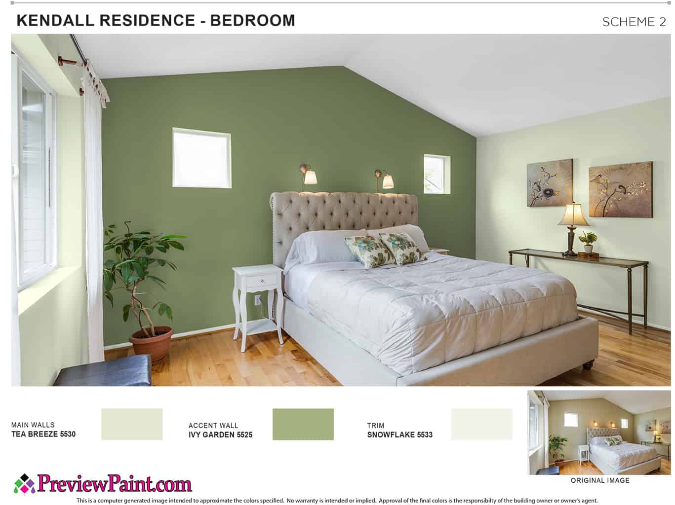 Explore Paint Colors for Bedrooms - PreviewPaint.com